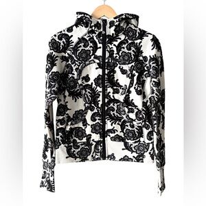 RARE Lululemon Scuba Hoodie Black Lace Print | Size 6 | Streetwear Y2K